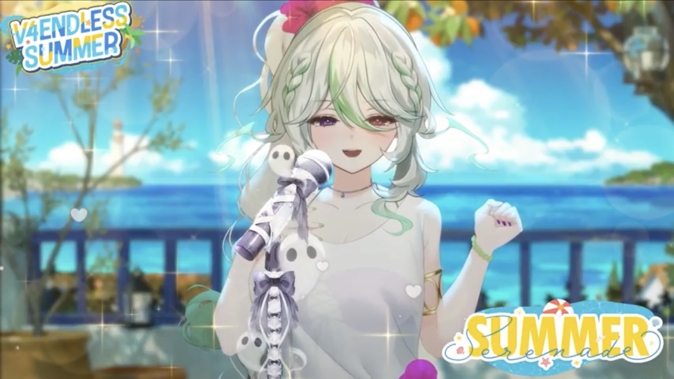 A moment during the summer karaoke.